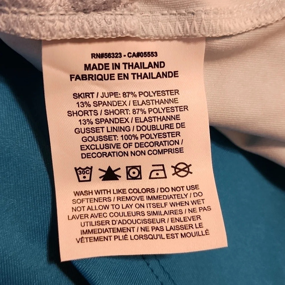 NWT Nike Golf Skirt Skort Size Medium Women's Dri-Fit UV Victory Printed Blue - Picture 13 of 13